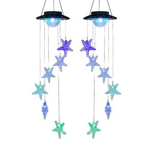 Solar-powered Starfish Wind Chime