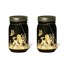 Solar butterfly Fairy Mason jar decorative light