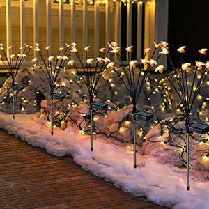 Solar firefly bee path decoration lights