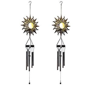 Solar-powered Iron Wind Chime