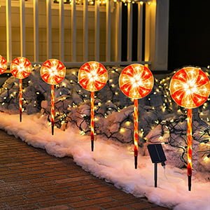 Solar powered Christmas Ground Stake Lights