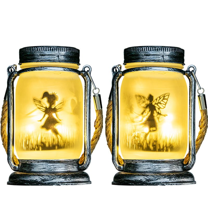 Fairy pot lamp with twine hand lamp